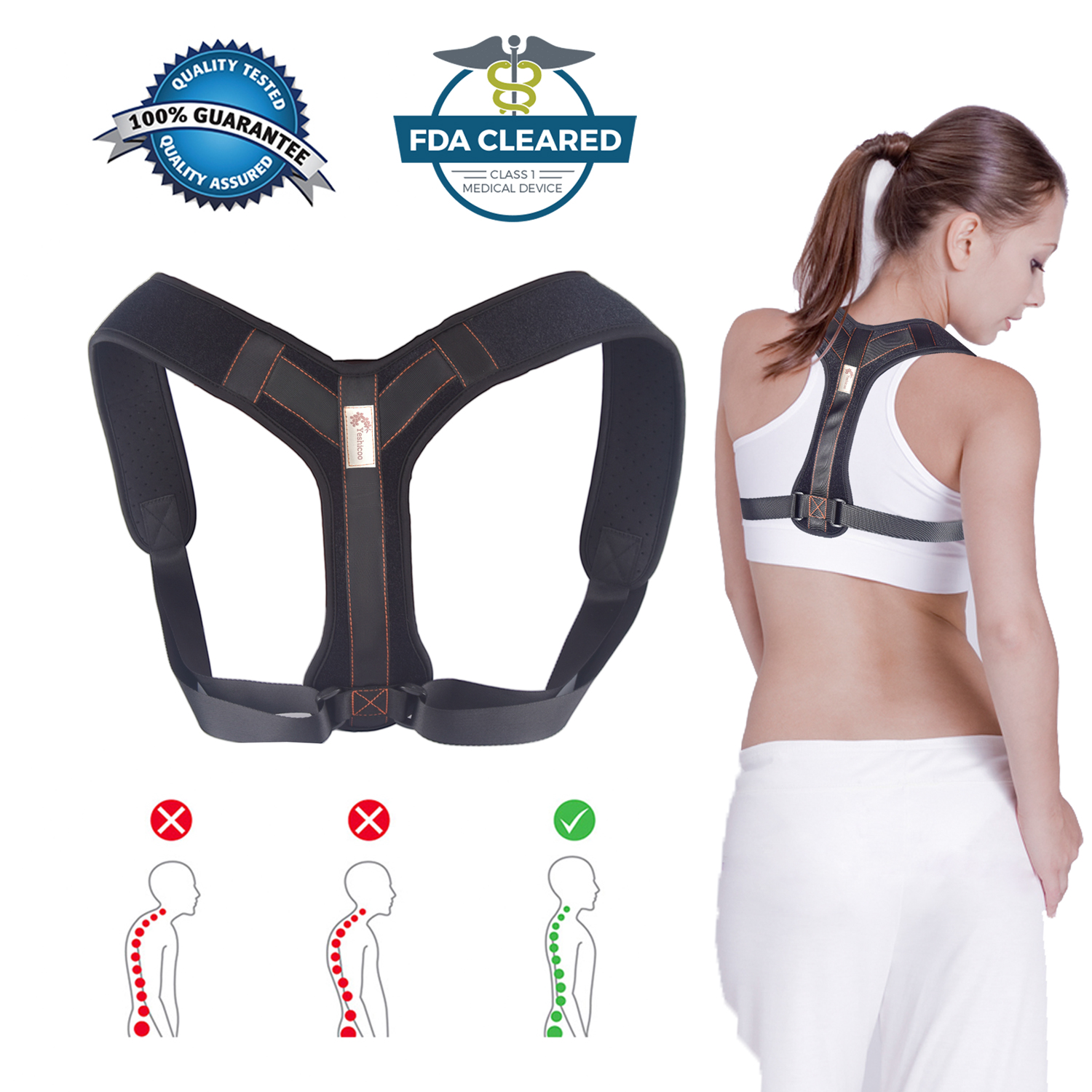 upper back brace support